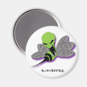 エイリアンビー円磁石 マグネット (正面/裏面)