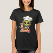 エイリアンピザシェフキャットカルーンアート Tシャツ (正面)