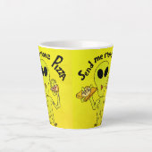エイリアンピザ カフェラテマグ (正面)