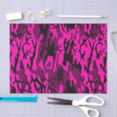 エイリアンピンク迷彩柄 薄葉紙 (クラフト)