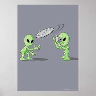 エイリアンフリスビーUFOホアックスのポスター ポスター