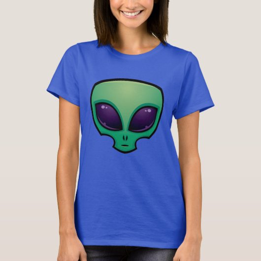 エイリアンヘッドアイコン Tシャツ (正面)