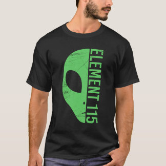 エイリアンヘッドエレメント115 Unpentiumエリア51 Uup UFO Tシャツ