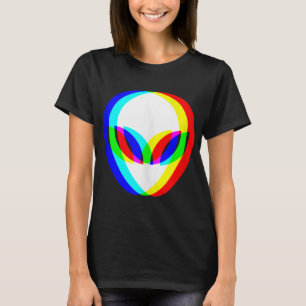 エイリアンヘッドトリップ(幻覚体験)のようなVAPORWAVEテクノレイブEDMミュージック Tシャツ