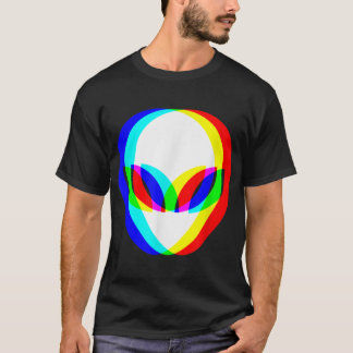 エイリアンヘッドトリップ(幻覚体験)のようなVAPORWAVEテクノレイブEDMミュージック Tシャツ