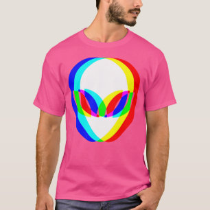 エイリアンヘッドトリップ(幻覚体験)のようなVAPORWAVEテクノレイヴEdm音楽 Tシャツ