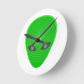 エイリアンヘッドマインドコントロール ラウンド壁時計 (傾斜)