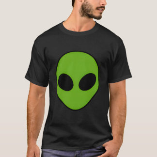 エイリアンヘッド宇宙人グリーンエイリアン Tシャツ