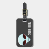 エイリアンヘッド01荷物タグ ラゲッジタグ (正面縦)