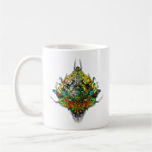 エイリアンヘッド – 黄色 コーヒーマグカップ (左)