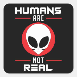 エイリアンヘッドUfoエイリアンエリア51宇宙ギおもしろいフト スクエアシール