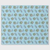 エイリアンベアクリスマスラッピング紙 ラッピングペーパー (フラット)