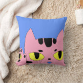 エイリアンポケットキャットがハロー クッション (ブランケット)