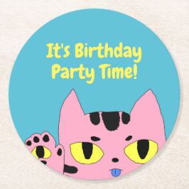 エイリアンポケットキャット ラウンドペーパーコースター