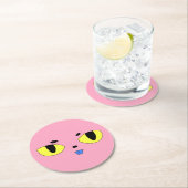 エイリアンポケットキャット ラウンドペーパーコースター (インサイチュ)