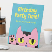 エイリアンポケットキャット 台座サイン (インサイチュ)