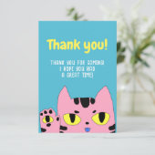 エイリアンポケット猫 サンキューカード (スタンド正面)