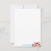 エイリアンポケット猫 サンキューカード (裏面)