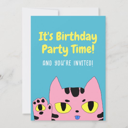 エイリアンポケット猫 招待状 (正面)