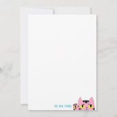 エイリアンポケット猫 招待状 (裏面)