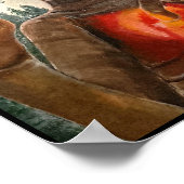 エイリアンポートレート絵を描ズバイアルフレッドキツネ ポスター (角)