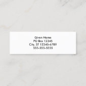 エイリアンポートレート スキニー名刺 (裏面)