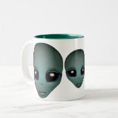 エイリアンマグググレー地球外陸層カップ&エイリアンガラス ツートーンマグカップ (正面左)