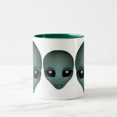エイリアンマグググレー地球外陸層カップ&エイリアンガラス ツートーンマグカップ (中央)