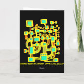 エイリアンマシン – 誕生日 カード (裏面)