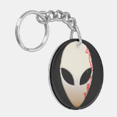 エイリアンマスク（未来的なマーキング） キーホルダー (正面左)