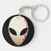 エイリアンマスク（未来的なマーキング） キーホルダー (裏面)