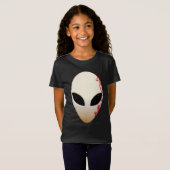 エイリアンマスク（未来的なマーキング） Tシャツ (正面フル)