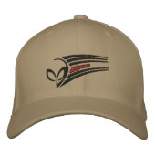 エイリアンマスコット刺繍野球キャップ 刺繍入りキャップ (正面)