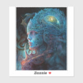 エイリアンマンシュレアルSci-Fiアート シール (シート)