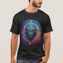 エイリアンマンダラデザインTシャツ