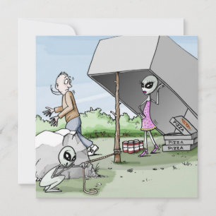 エイリアンマントラップバチュラーパーティ 招待状