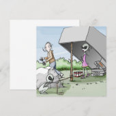 エイリアンマントラップ独身パーティー 招待状 (正面/裏面)