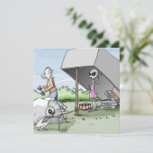 エイリアンマントラップ独身パーティー 招待状 (スタンド正面)