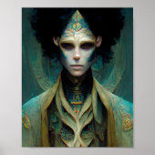 エイリアンマンSci-Fiアートポスター ポスター (正面)