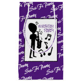 エイリアンミュージシャン、誕生日 スモールペーパーバッグ (正面)