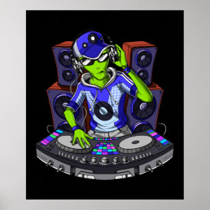 エイリアンミュージックDJ ポスター
