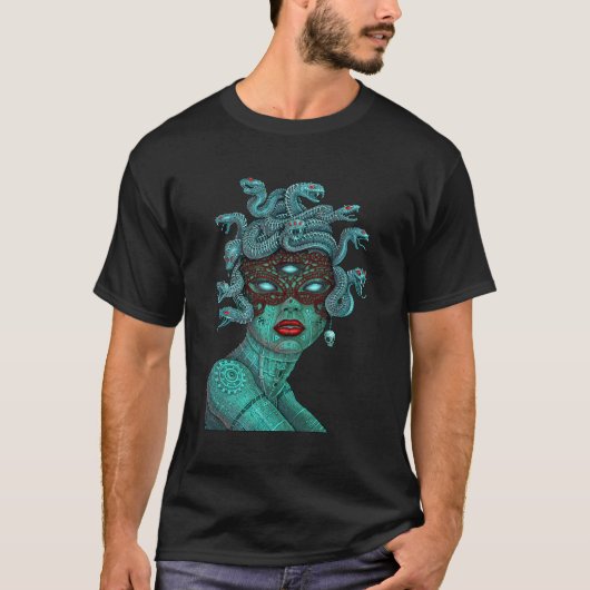 エイリアンメドゥサエメク Tシャツ (正面)