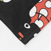 エイリアンモンスター：かわいいシームレスなヴィンテージ フリースブランケット (角)