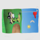 エイリアンユーモアのあるゴルフタオル ゴルフタオル (横)