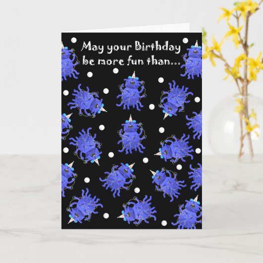 エイリアンユーモアのある誕生日カード(Jo Images) カード (黄色い花)