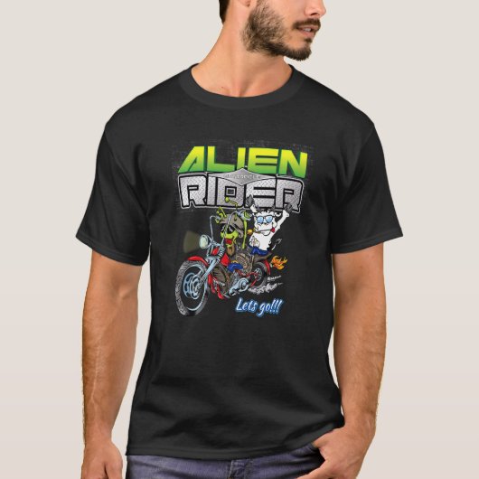 エイリアンライダーバイクカウ Tシャツ (正面)