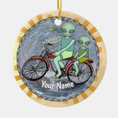 エイリアンライディングバイクオーナメント セラミックオーナメント (正面)