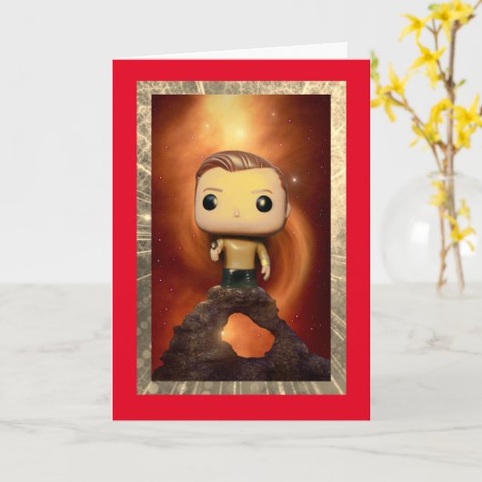 エイリアンライフ(30、5" x 7"折り畳み誕生日カード) カード (黄色い花)