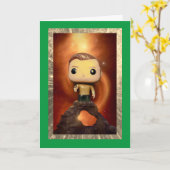 エイリアンライフ(40、5" x 7"折り畳み誕生日カード) カード (黄色い花)