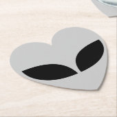 エイリアンラブハート紙コースター ペーパーコースター (アングル)